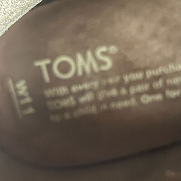 Toms Majorca Peep Toe Booties Cream Tan Brown Suede Heeled Boots Size 11 Zip Up - Picture 4 of 5